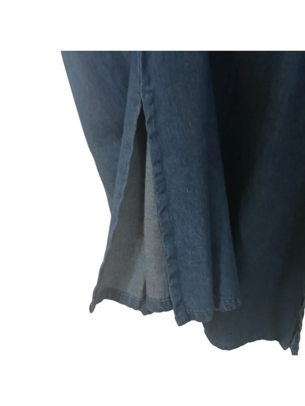 Excitation Womens Sz M Denim 2-Pc Set Sleeveless Back Zipper Dress w/ Jacket C17 - Picture 6 of 12